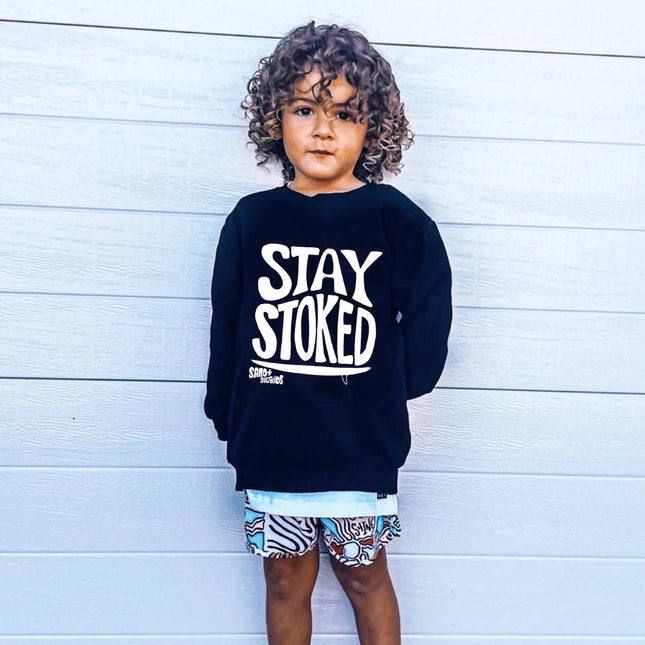 Stay Stoked Kids Crew Neck Jumper