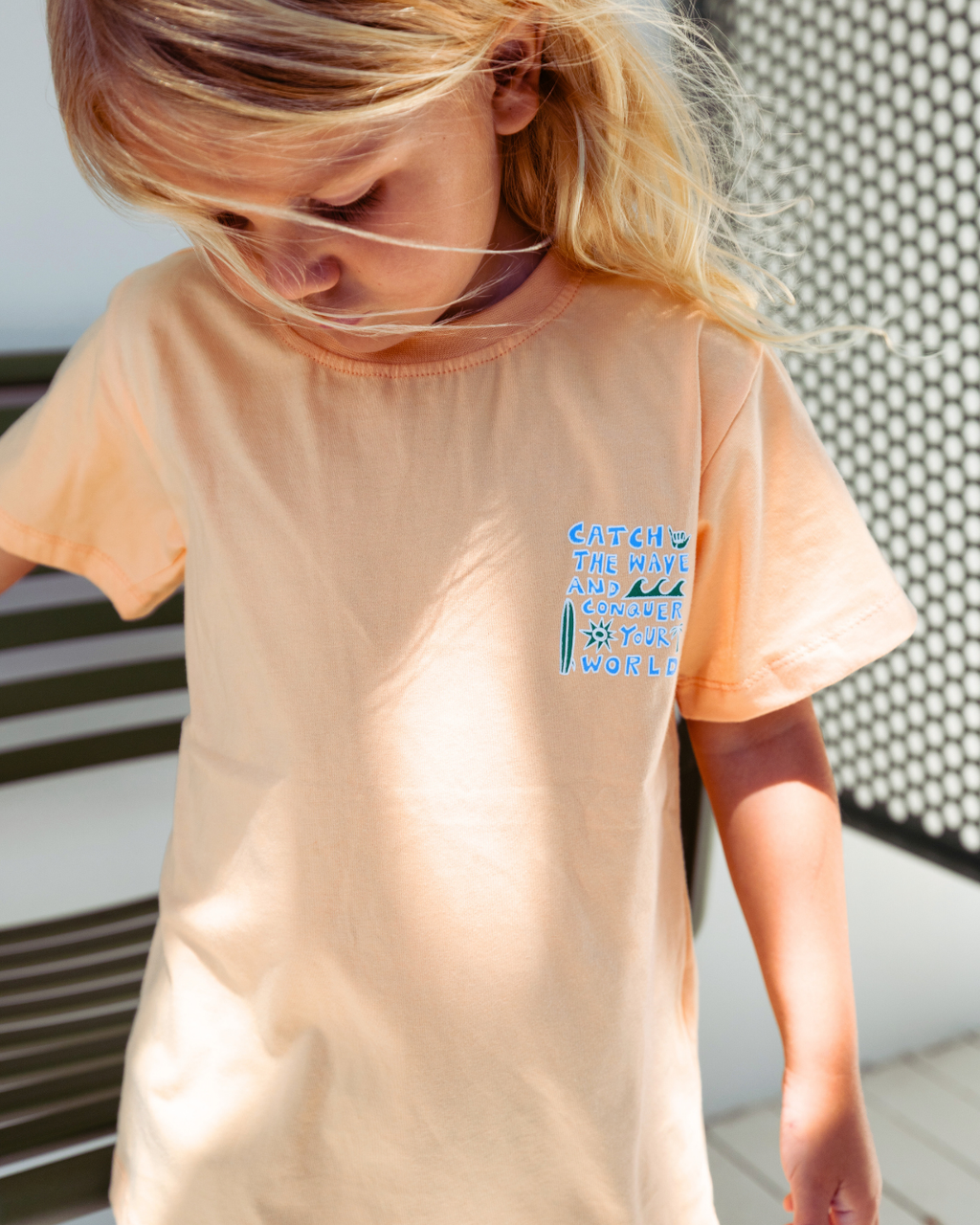 Catch the Wave Tee (Peach Sherbet)
