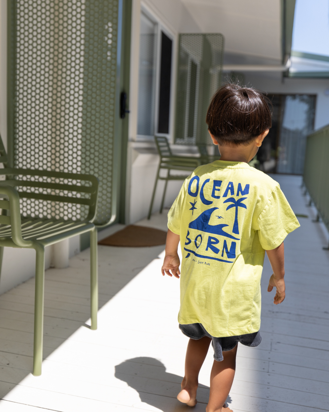 Ocean Born Tee (Lime Green)