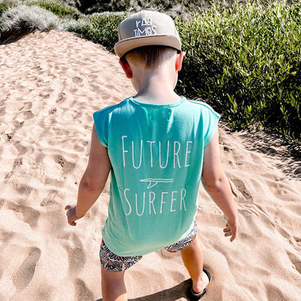 Future Surfer Aqua muscle tank