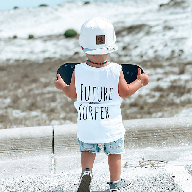 Future Surfer White muscle tank