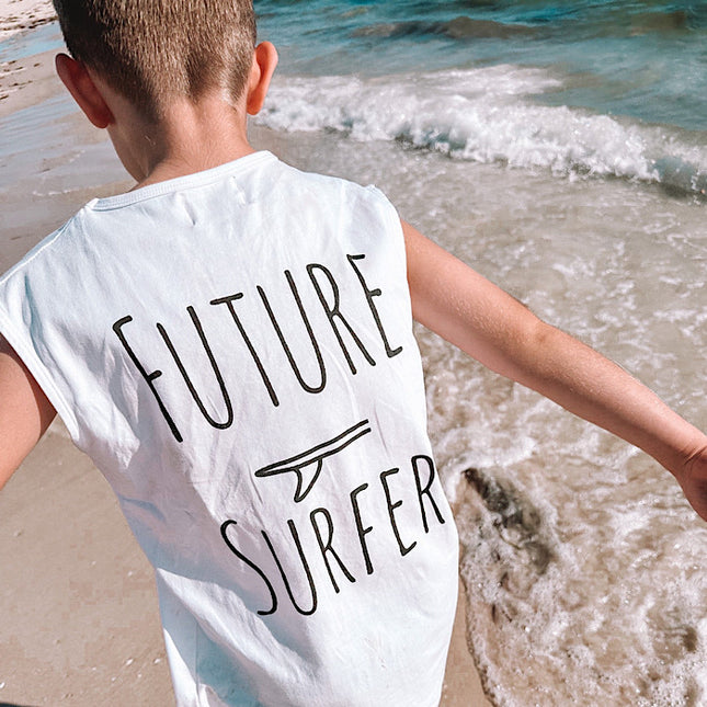 Future Surfer White muscle tank