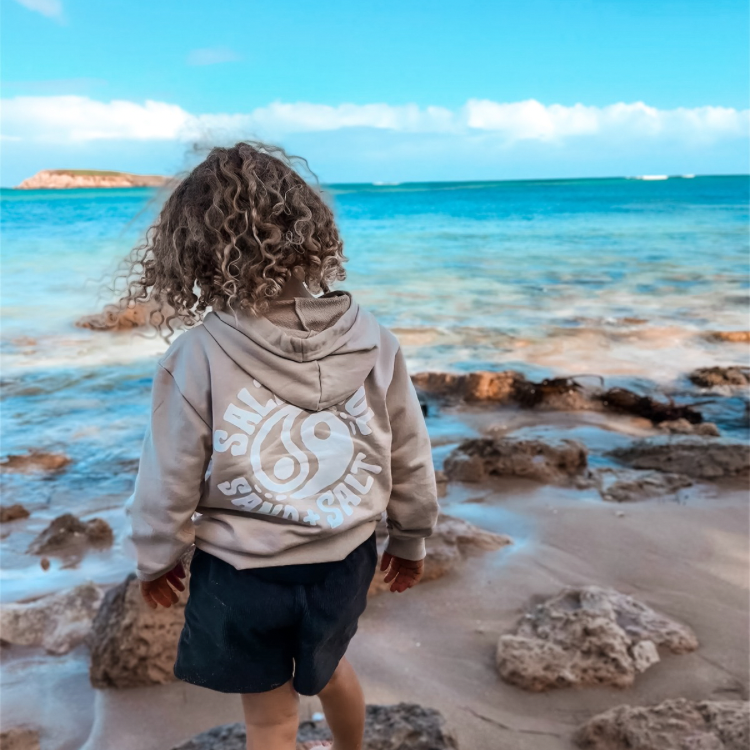 Sand Beige Hooded Jumper – Salty Soul