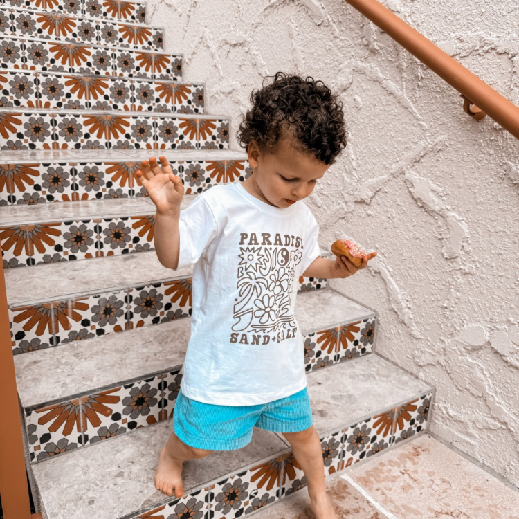 Blue Cord Shorts - Kids