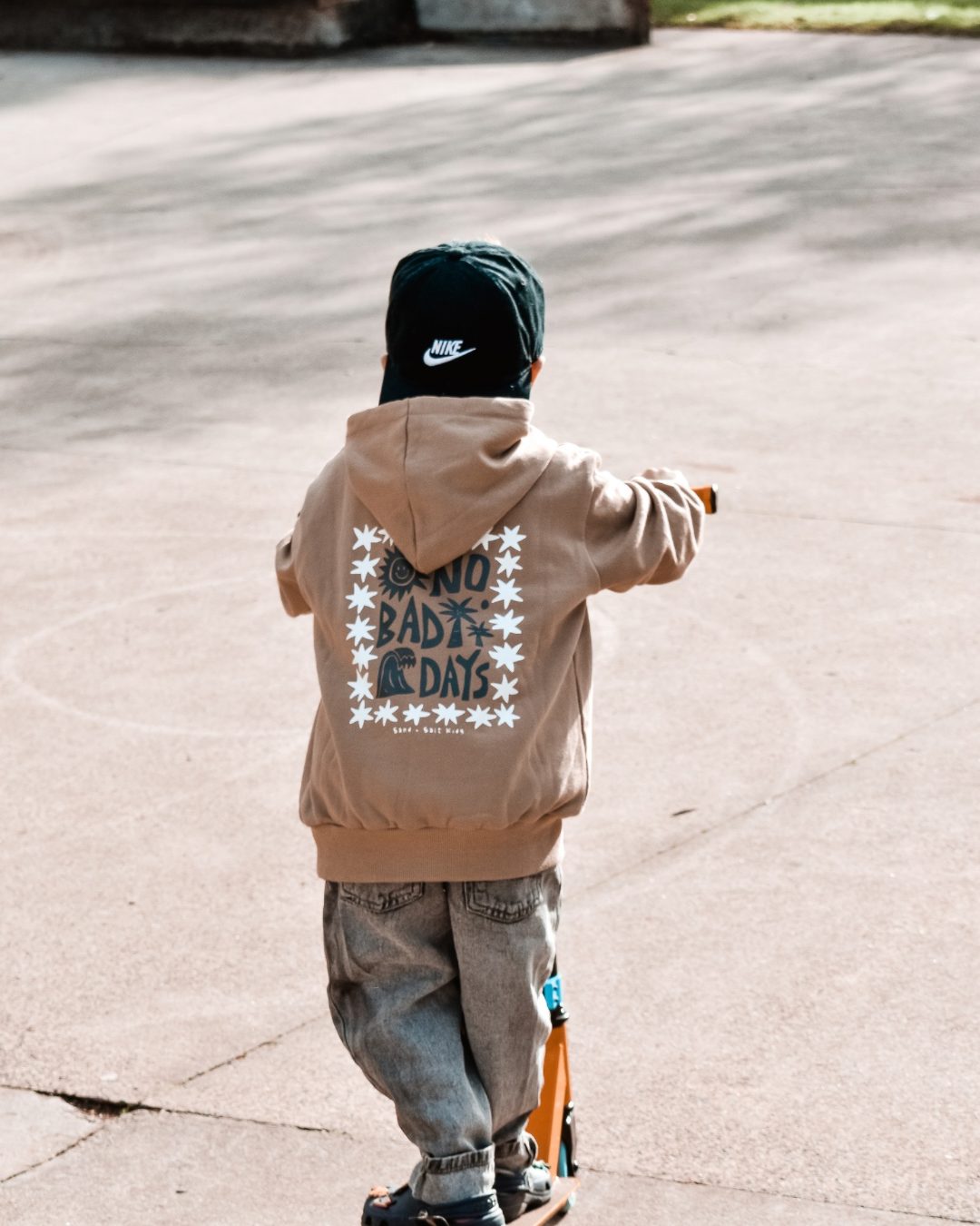 No Bad Days Hoodie-  Sand Beige