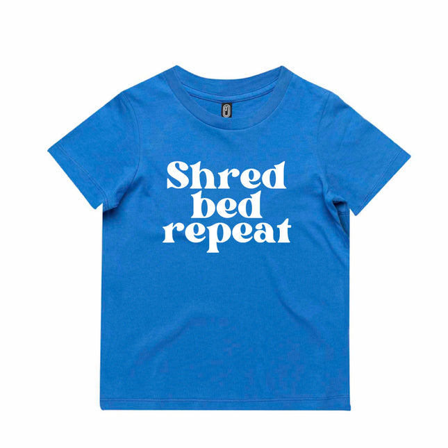 Shred Bed Repeat Kids Tshirt Sz 2