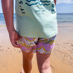 Flower Power Recycled Kids Boardshorts - SAND N SALT