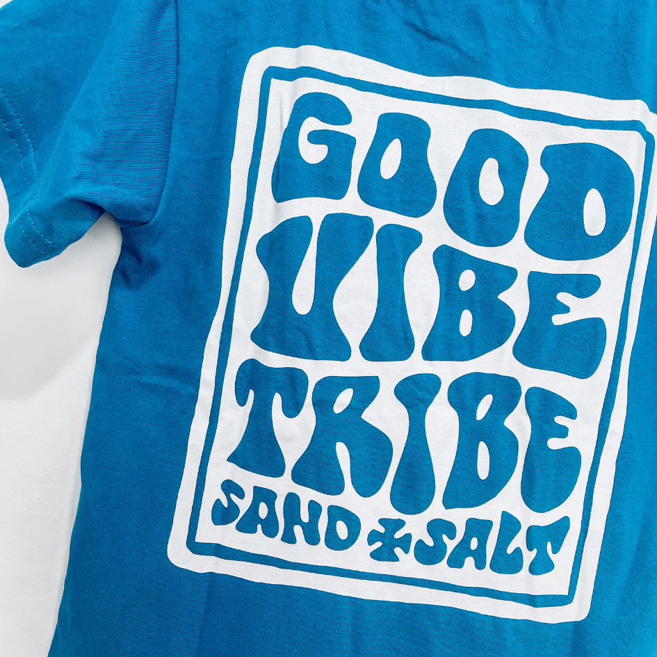 Good Vibe Tribe Deep Ocean Kids Tshirt - SAND N SALT
