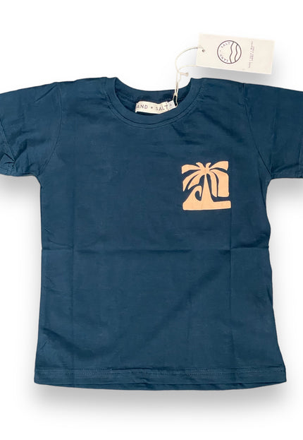 IT COMES IN WAVES NAVY TEE - KIDS