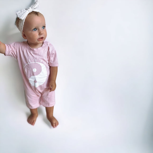 SALTY SOUL ROMPER WASHED PINK - KIDS