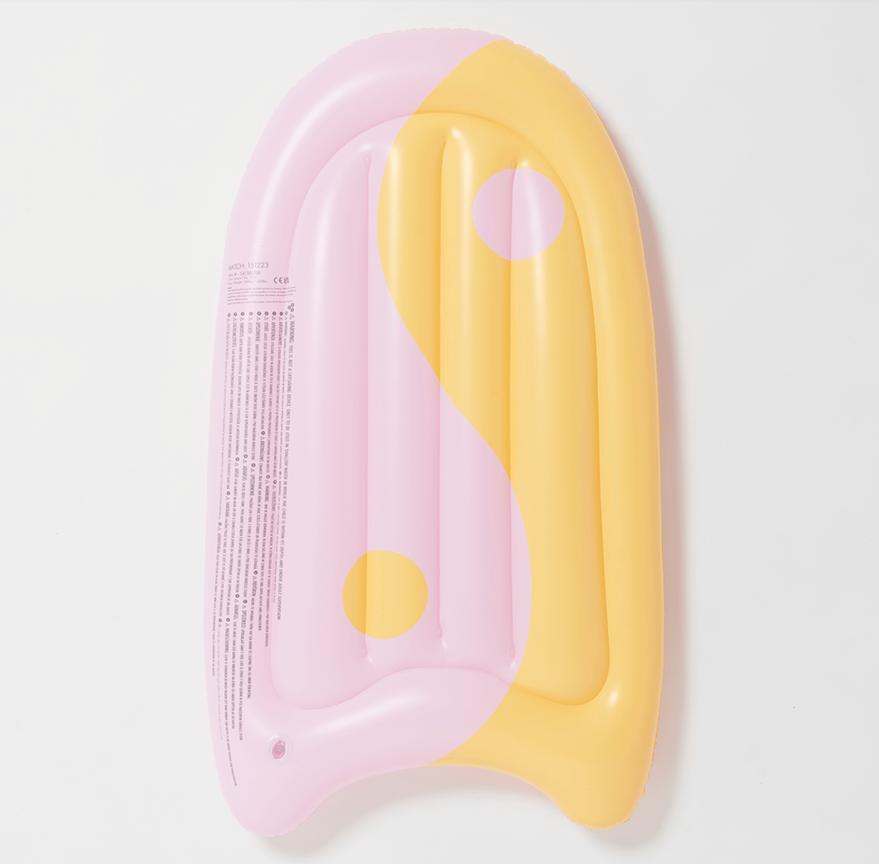 INFLATABLE BODY BOARD SUMMER SHERBET MULTI - SAND N SALT