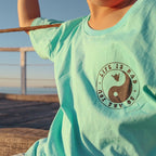 Life Is Rad - Kids Organic Surf Tee (Aruba Blue) - SAND N SALT