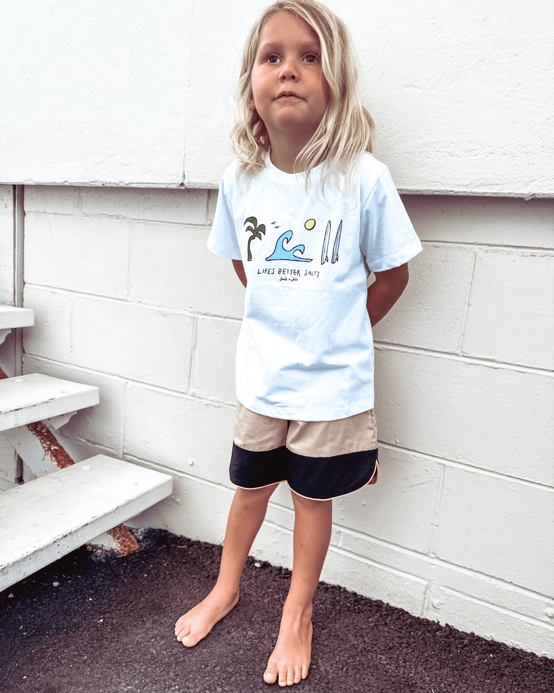 Life’s Better Salty Tee (White) - SAND N SALT