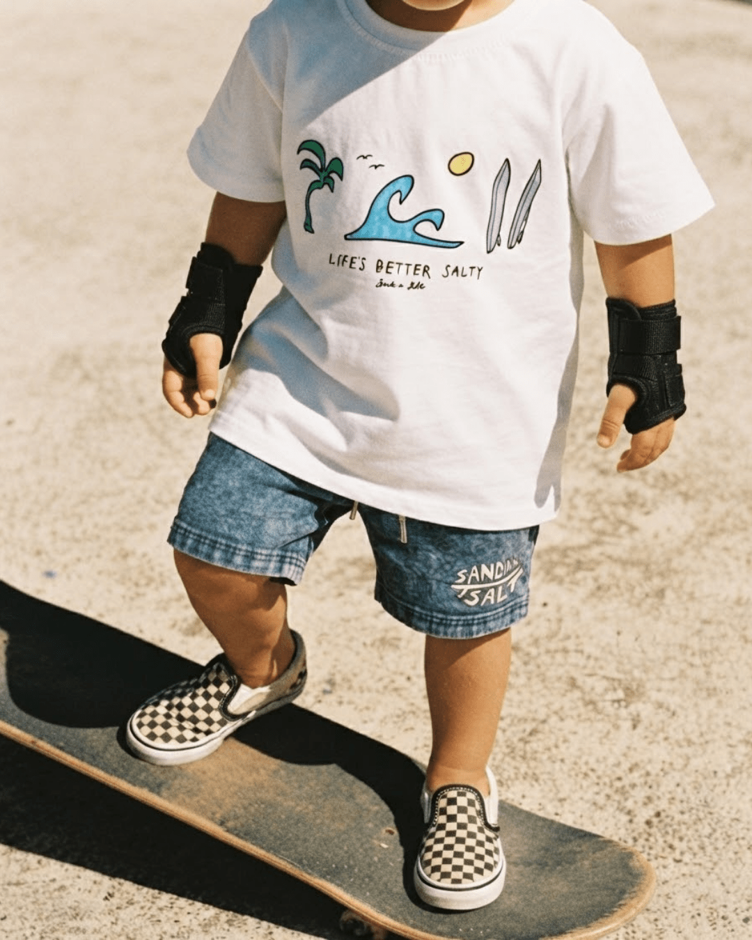 Life’s Better Salty Tee (White) - SAND N SALT