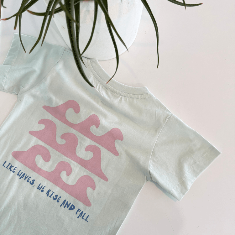 Like Waves Kids Tee – Blue Mist - SAND N SALT