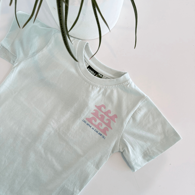 Like Waves Kids Tee – Blue Mist - SAND N SALT