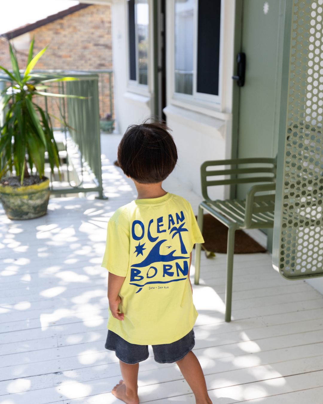 Ocean Born Tee (Lime Green)
