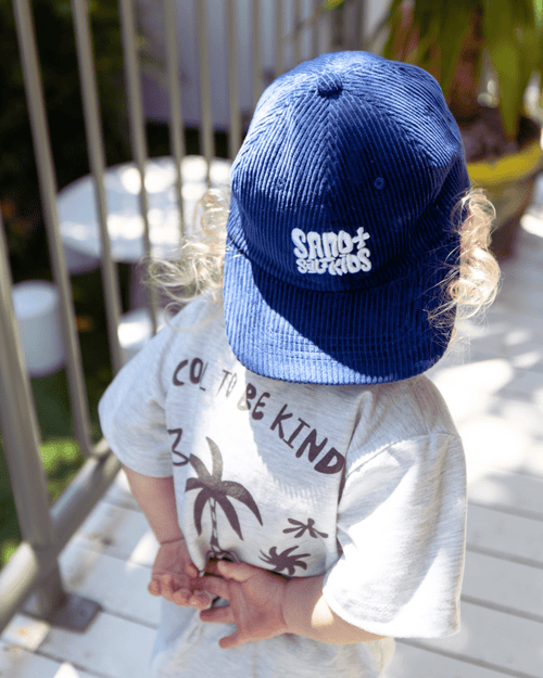 Navy Kids Cord Cap – Adjustable - SAND N SALT