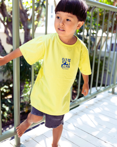 Ocean Born Tee (Lime Green) - SAND N SALT