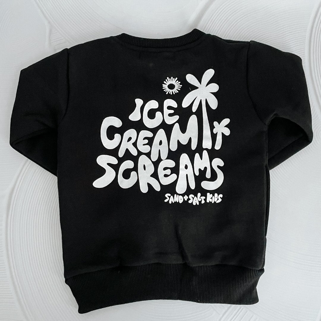 Ocean Dreams Black Kids Crew - SAND N SALT