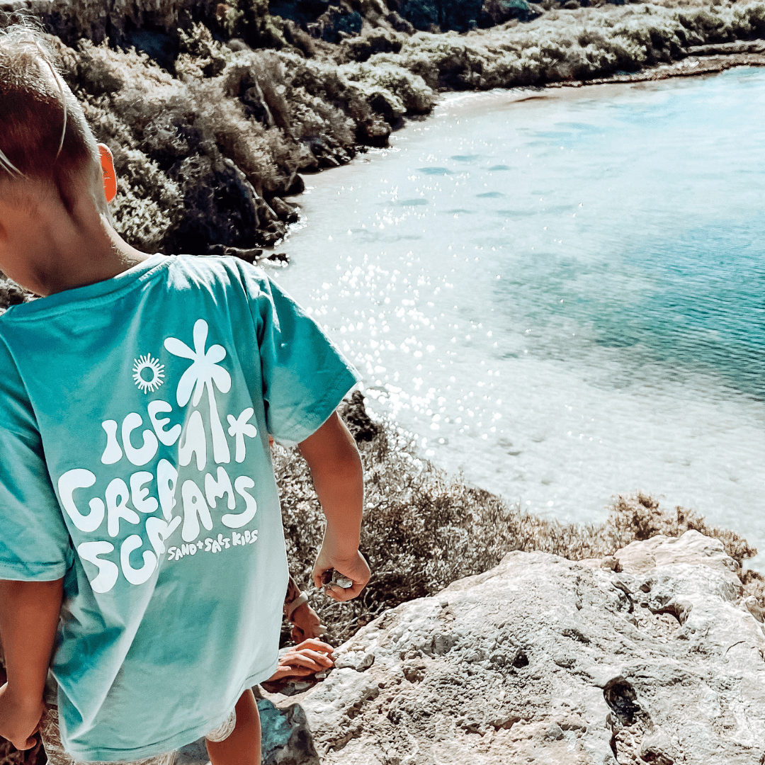 Ocean Dreams Sage Kids Tshirt - SAND N SALT