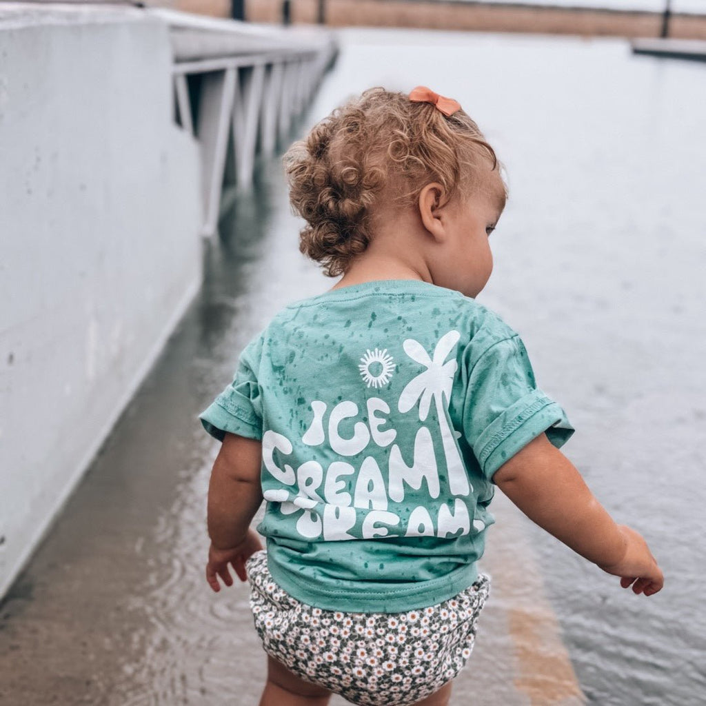 Ocean Dreams Sage Kids Tshirt - SAND N SALT