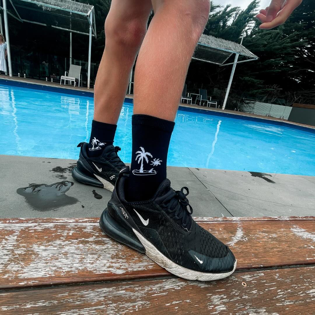 Palm Paradise Unisex Kids Socks - SAND N SALT