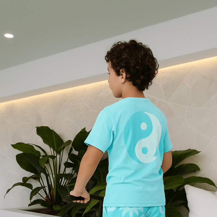Peace - Full Kids Blue Tshirt - SAND N SALT