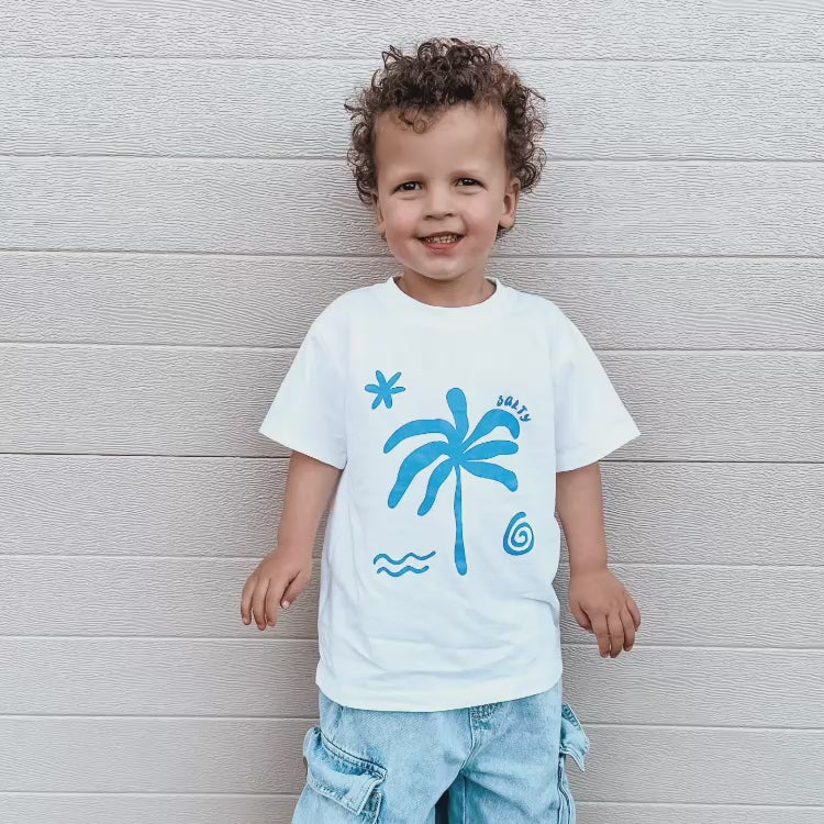 Salty Kids Tee – White