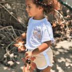 Retro Kids Shorts - Butter - SAND N SALT