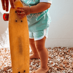 Retro Shorts Kids - Aqua - SAND N SALT