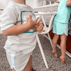 Retro Shorts Kids - Aqua - SAND N SALT