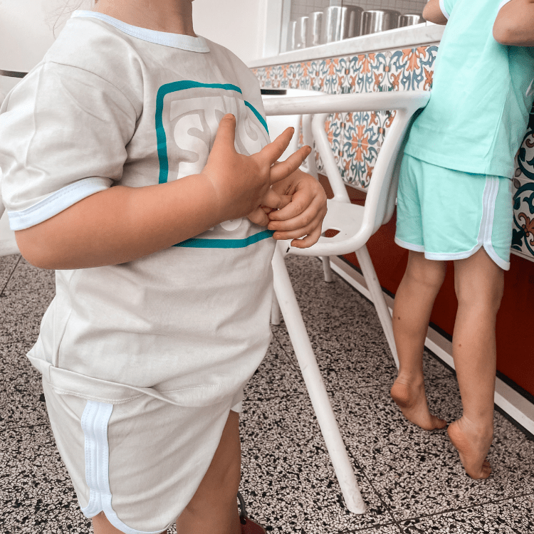 Retro Shorts Kids - Aqua - SAND N SALT