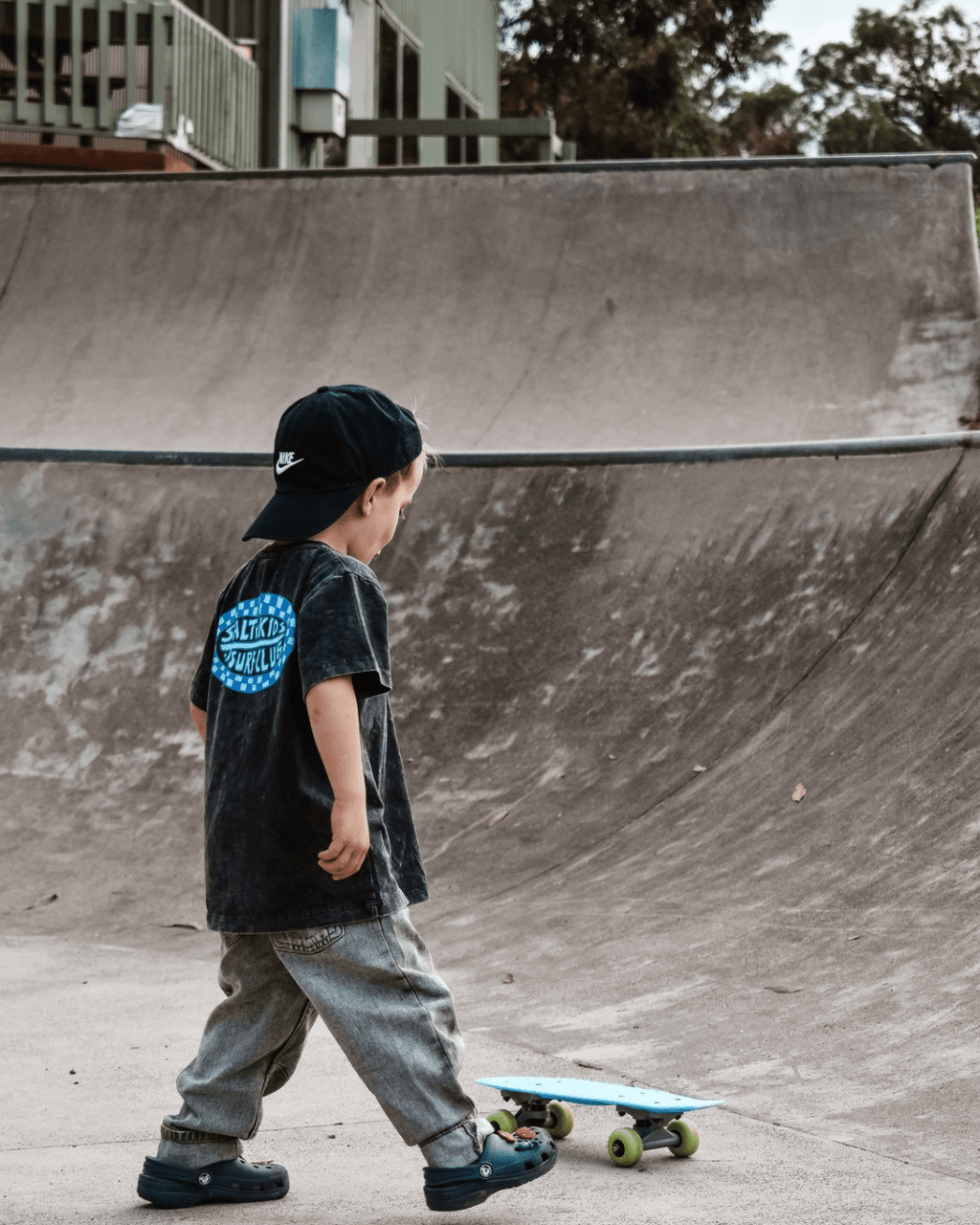 Salty Kids Surf Club Tee- Acid Wash - SAND N SALT