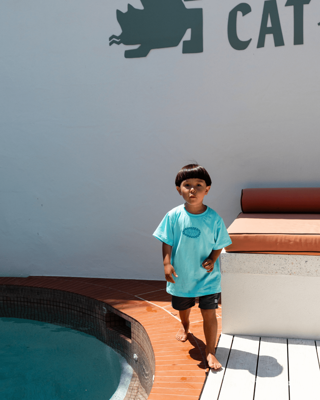 Salty Kids Surf Club Tee (Aqua Blue) - SAND N SALT