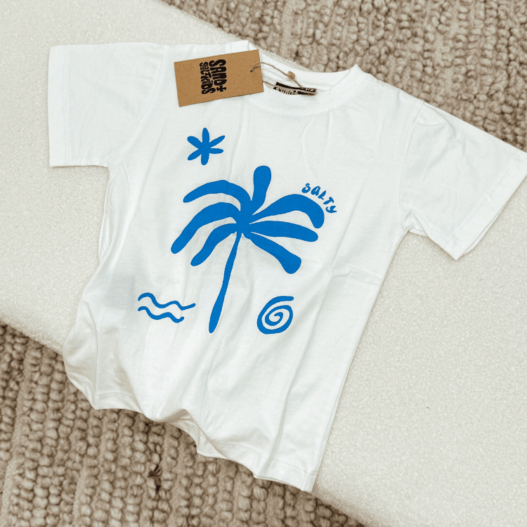 Salty Kids Tee – White - SAND N SALT