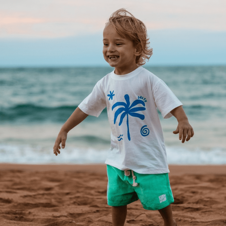Salty Kids Tee – White - SAND N SALT