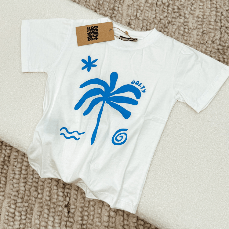 Salty Kids Tee – White - SAND N SALT