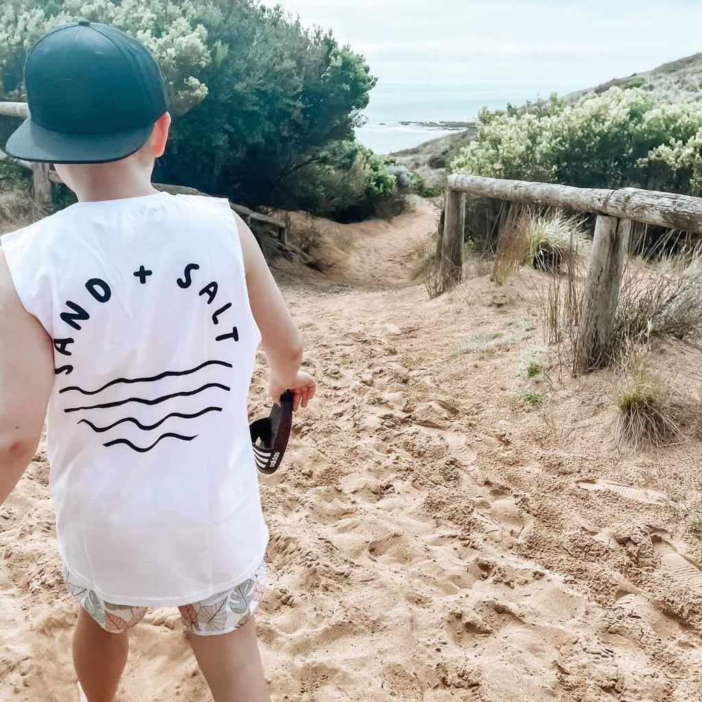 Sand + Salt Kids Raw Tank - SAND N SALT