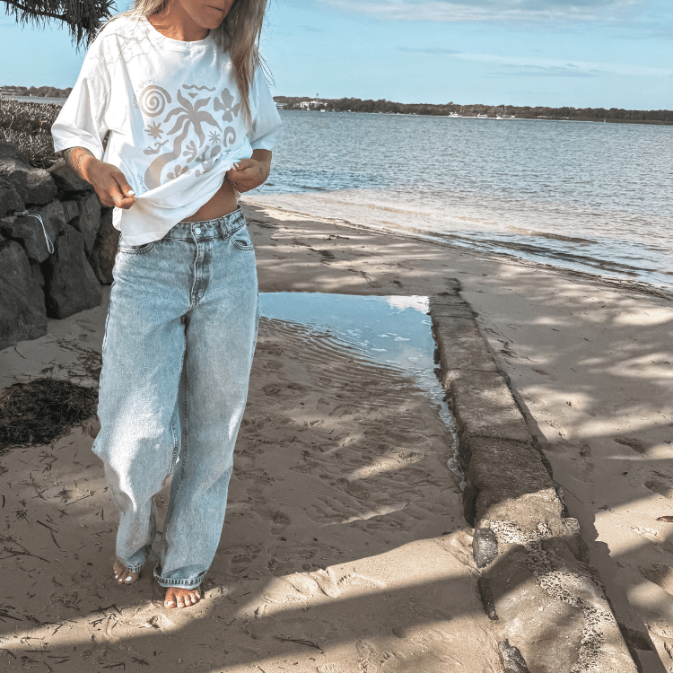 Soul Womens Oversized Tshirt - SAND N SALT