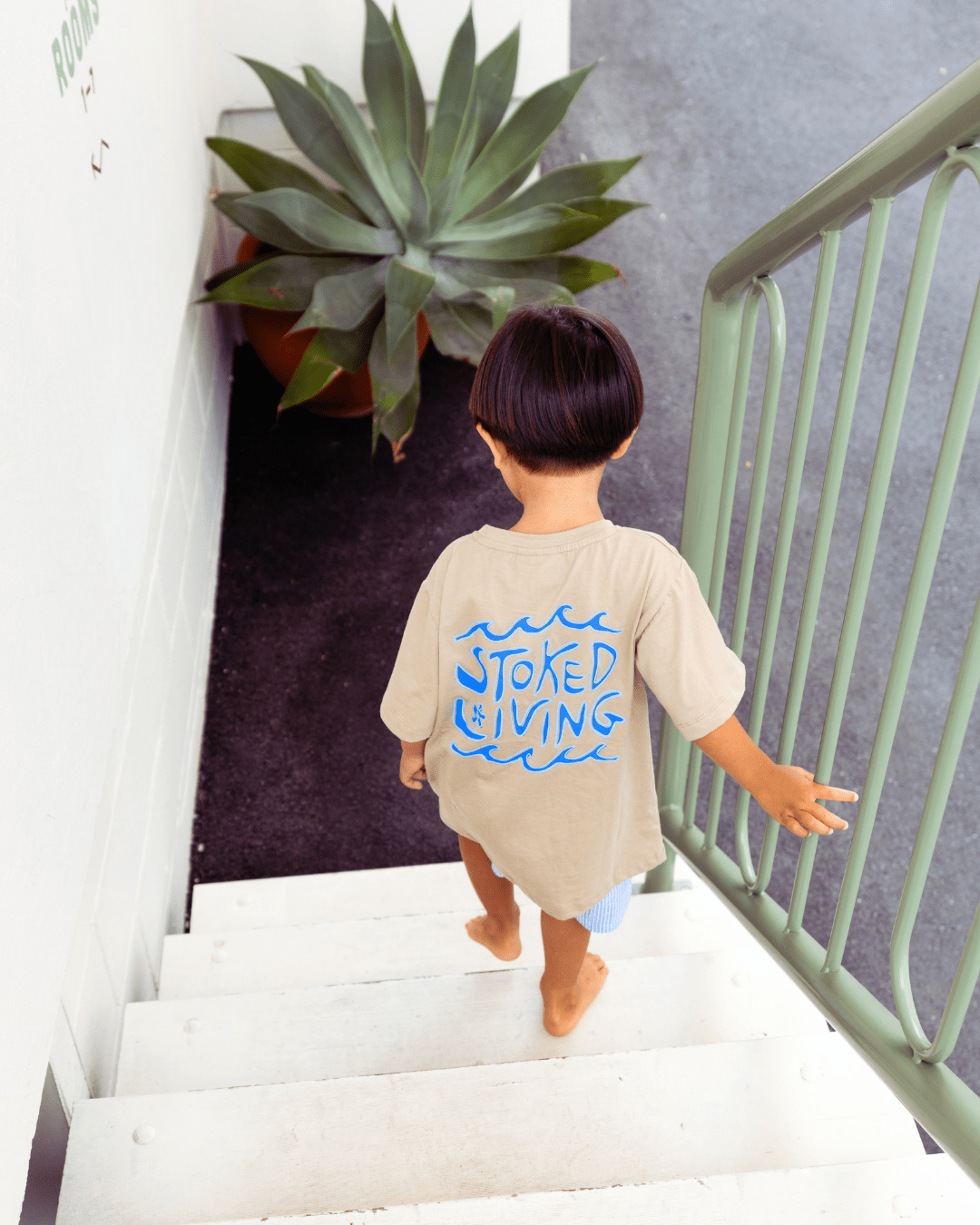 Stoked Living Tee - SAND N SALT