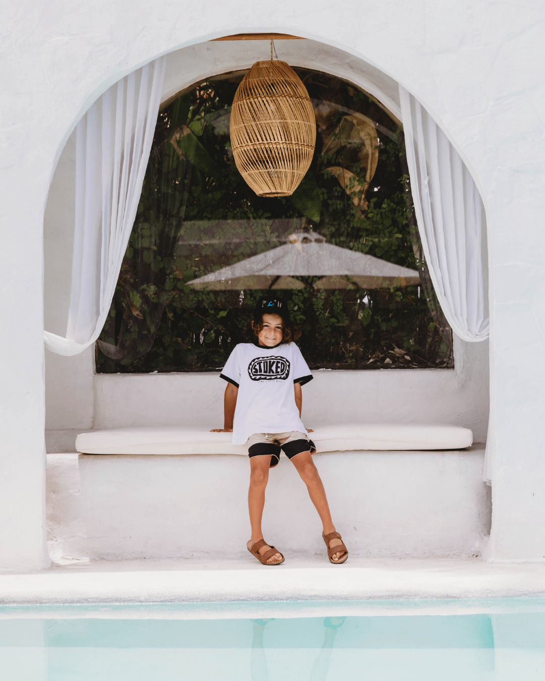 STOKED Tee White - SAND N SALT