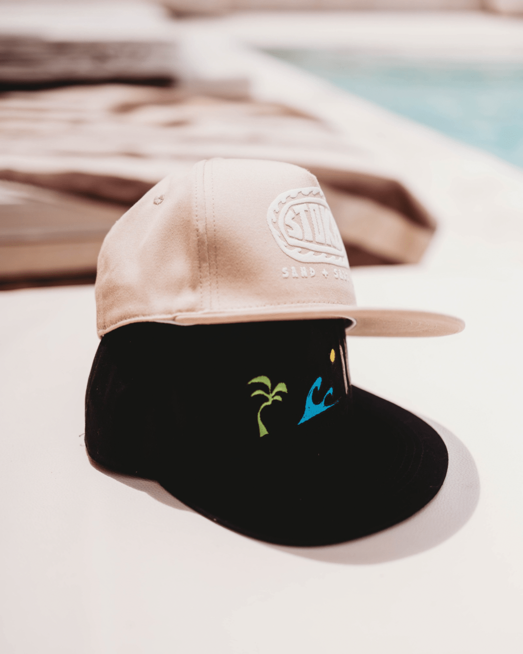 Surf Snapback Cap Kids - Black - SAND N SALT