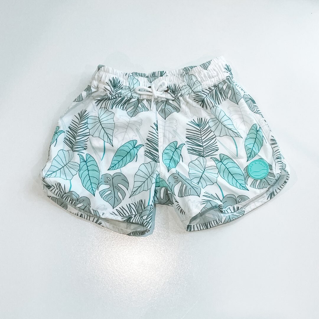 Tropical Green Kids Boardshorts - SAND N SALT