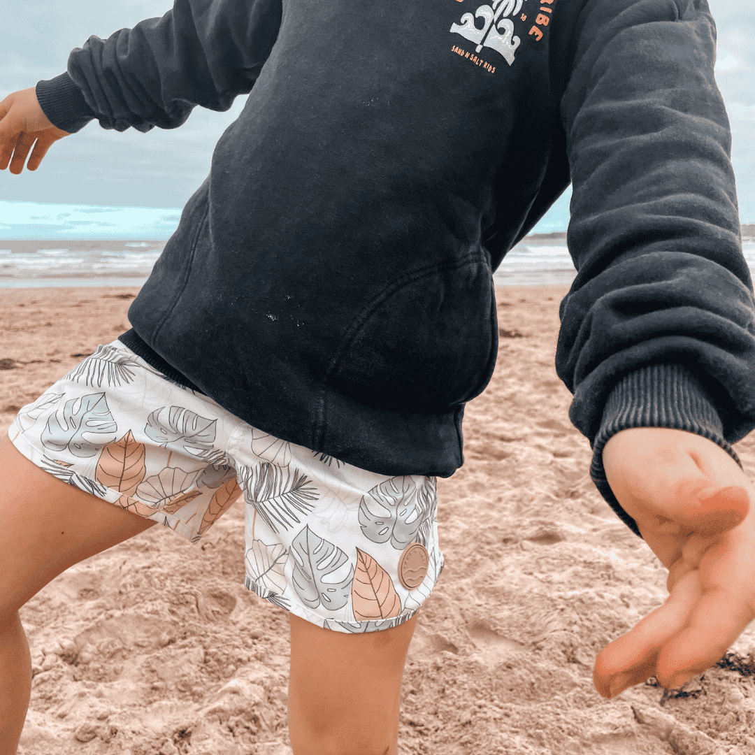 Tropical Paradise Recycled Kids Board Shorts - SAND N SALT