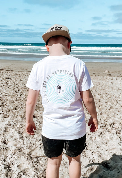 Epic state of happiness basic tee - SAND N SALT Kids clothing australia surf clothes beach clothes kids beach clothes kids skate clothes kids skate tee kids surf tshirt cotton on kids ghanda industrie kids salty shreds vintage wash kids Trendy kids clothes Buy kids clothing online Shop Kids, Teen & Baby clothes.Surf skate clothing for the whole family! Fun, Fabulous and Fashionable Clothes and Accessories for Your Baby and Kids