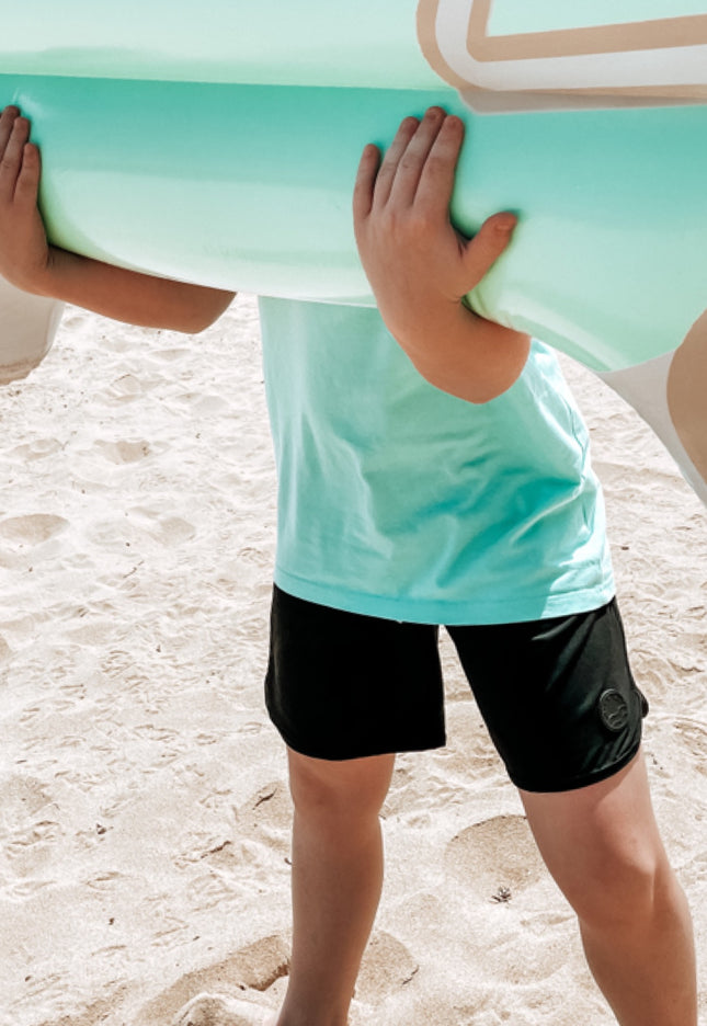 Black Vibe boardshorts - SAND N SALT Kids clothing australia clothing& fashion surf clothes women’s beach clothes women’s surf clothes kids surf clothes kids beach clothes kids skate clothes kids skate tee kids surf tshirt cotton on kids ghanda rip curl industrie kids salty shreds vintage wash kids Trendy kids clothes 