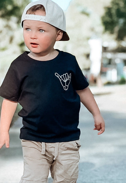 I ROLL WITH SOUL BLACK TEE - TEEN