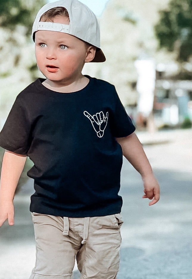 I ROLL WITH SOUL BLACK TEE - TEEN