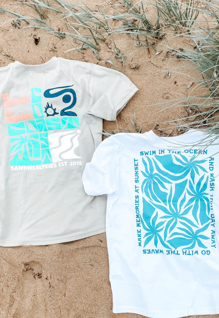 Kids clothing australia surf clothes beach clothes kids beach clothes kids skate clothes kids skate tee kids surf tshirt cotton on kids ghanda industrie kids salty shreds vintage wash kids Trendy kids clothes good vibe tshirt anti bad vibe tribe